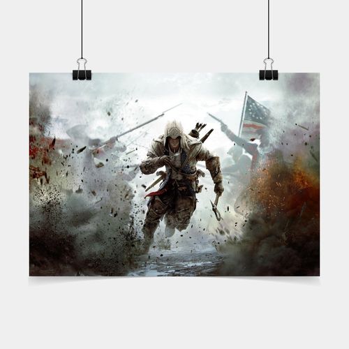 Poster Game Adesivo Assassins Creed I I I PG0118