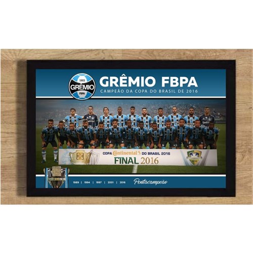 Tudo sobre 'Poster Grêmio Pentacampeão Da Copa Do Brasil 2016 G 50x70 Cm'