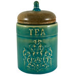 Pote Hermético Cilíndrico - Porta Chá "tea" - Verde