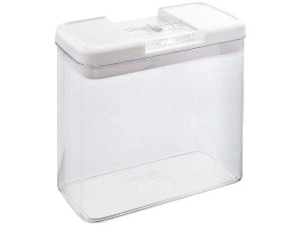 Pote Hermético Retangular com Tampa - 2,7L Brinox Flip