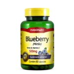 3 Potes Blueberry (Mirtilo) 500mg 60 Cápsulas Maxinutri