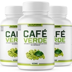 3 Potes Café Verde 400mg 120 Comprimidos Natuforme