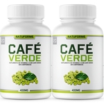 2 Potes Café Verde 400mg 120 Comprimidos Natuforme