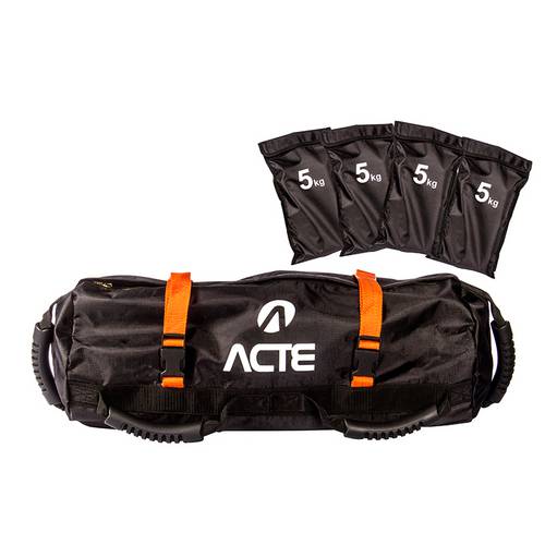 Power Bag. Acompanha 4 Compartimentos com Capacidade de 5kg de Areia Cada - Acte Sports