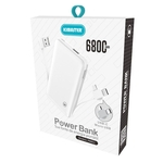 Power Bank carregador portátil slim 6800mAh Kimaster - PN952X