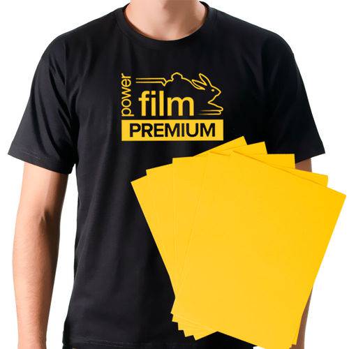 Power Film Premium - Amarelo - A3 - Pacote com 10 Folhas