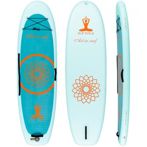 Prancha de Stand Up Paddle Art In Surf Inflável para Yoga - SUP Yoga Inflável 10'2
