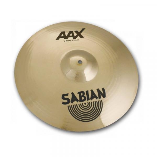 Prato de Bateria Sabian V-Crash 18" AAX com Sonoridade Brilhante