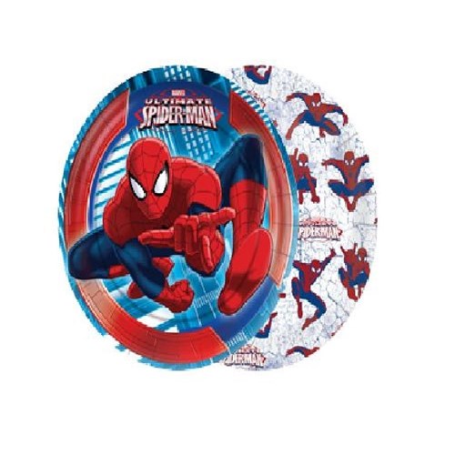 Prato Homem Aranha - Ultimate Spider Man - 08 Unidades