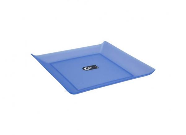 Prato Plástico Azul Quadrado Coza - BRI 380
