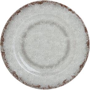 Prato Raso com Efeito Textura 22.3cm Branco - BRANCO