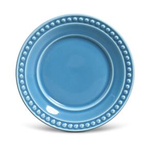 Prato Sobremesa Atenas Cerâmica 6 Peças Porto Brasil - Azul