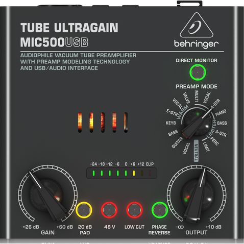 Pre Amplificado Behringer Mic500 Usb