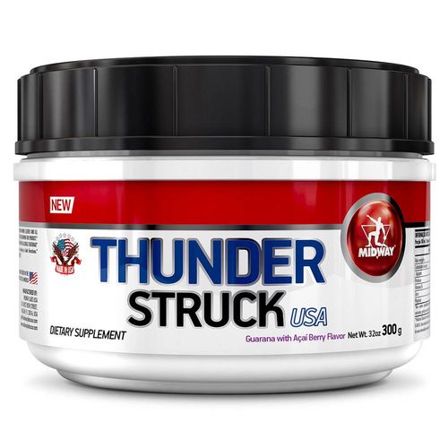 Tudo sobre 'Pré Treino Com Whey Protein - Thunder Struck - 300g - Midway - Natural'