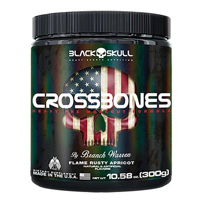 Pré Treino Crossbones 300g By Branch Warren - Black Skull
