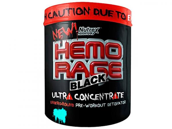 Pré-Treino Hemo Rage Black Cereja 190g - Nutrex