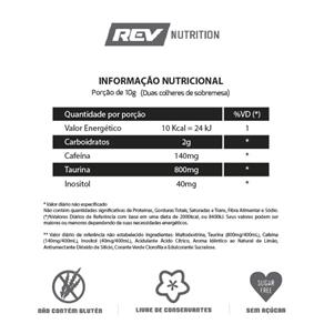 Pré Treino-Rev Nutrition - UVA