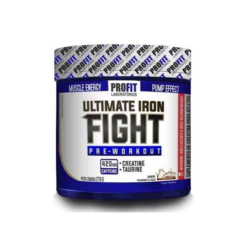 Pré Treino Ultimate Iron Fight - 270g - Profit - Guarana C/açai