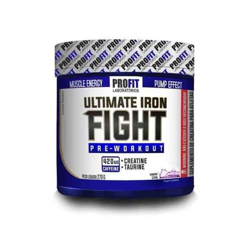 Pré Treino Ultimate Iron Fight - 270g- Profit - Uva