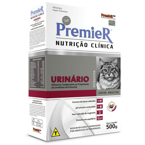 Ração Premier Nutrição Clínica Urinário para Gatos Adultos 500g