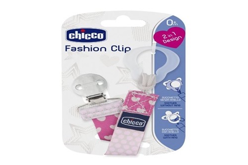 Prendedor de Chupeta Fashion Clip Girl - Chicco