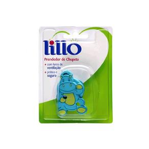 Prendedor de Chupeta Hipopotamo Azul Lillo