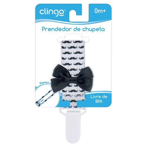Prendedor de Chupeta Mustaches - Clingo