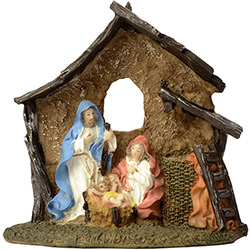 Presépio em Poliresina Menino Jesus 12cm - Orb Christmas