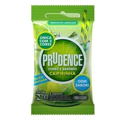 Preservativo C S Caipirinha Prudence com 3 Unds