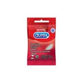 Preservativo Durex Sensitive 3 Unidades - Sem Sabor