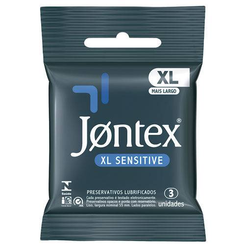 Preservativo Jontex Sensitive Xl C/ 3 Unidades
