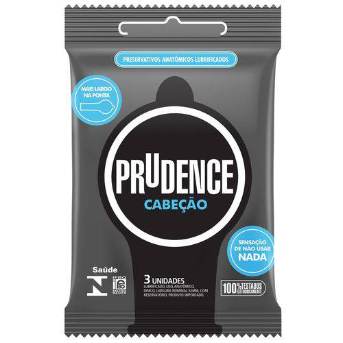 Preservativo Prudence Cabeção 3 Unidades