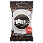 Preservativo Prudence Cores e Sabores café com 3 unidades