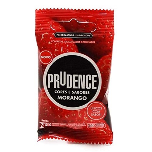 Preservativo Prudence Cores e Sabores Morango, 3_Unidades