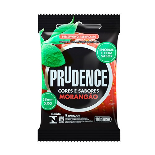 Preservativo Prudence Morangão com 3 Unidades