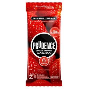 Preservativo Prudence Morango 6 Unidades - Morango