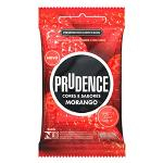 Preservativo Prudence Morango - 3 Unidades