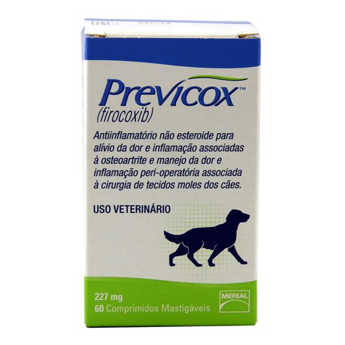 Previcox Dog 227mg 60 Comprimidos Boehringer Anti-inflamatório Cães