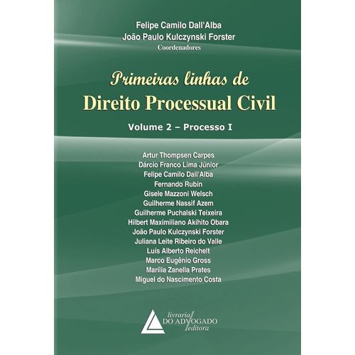Primeiras Linhas de Direito Processual Civil - Liv do Advogado