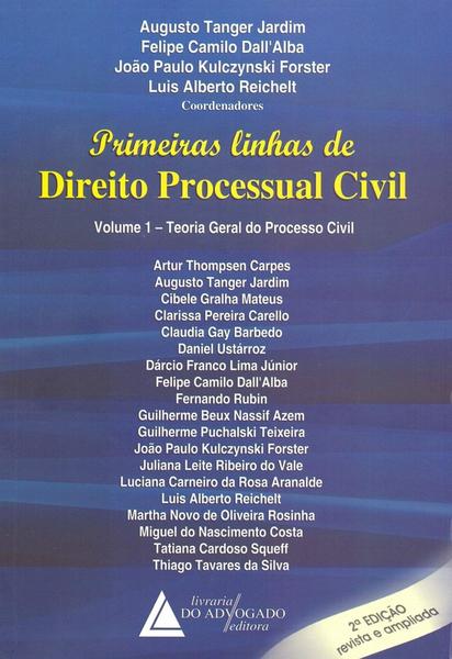 Primeiras Linhas de Direito Processual Civil - (Volume 1) - Livraria do Advogado