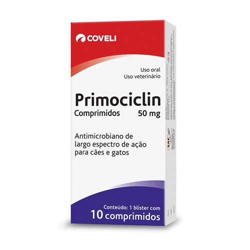 Primociclin Coveli 50mg - 10 Comprimidos