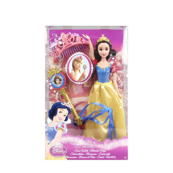 Princesas Disney Boneca Branca de Neve + Tiara - Mattel - Princesas Disney