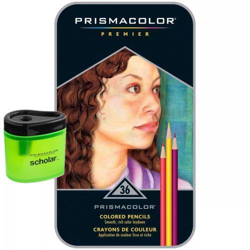 Prismacolor Premier Kit com 36 Lápis de Cor e Apontador