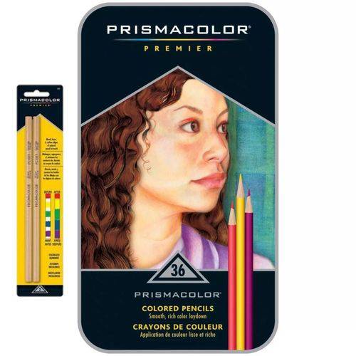 Prismacolor Premier Kit com 36 Lápis de Cor e Blender