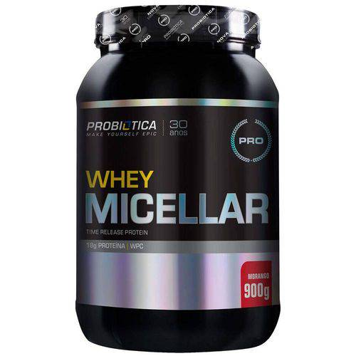Pro Whey Micellar - 900g - Probiótica - Morango