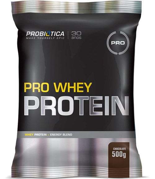 Pro Whey Protein Probiótica - 500G Sabor Chocolate