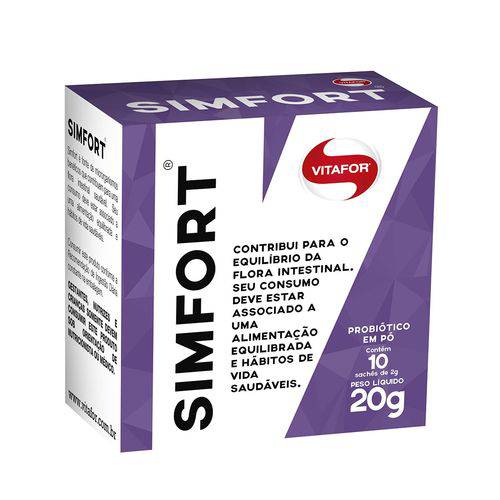 Probiótico em Pó SIMFORT - Vitafor - 10 Saches de 2g Cada