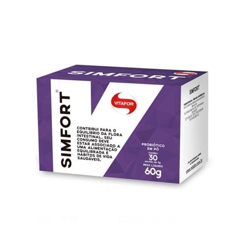 Probióticos Simfort Vitafor 30 Sachês de 2G