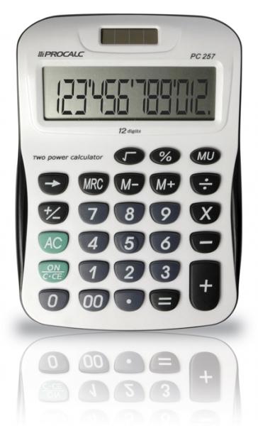PROCALC - Calculadora de Mesa - 12 Dígitos - PC257
