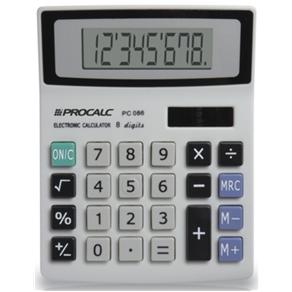 PROCALC - Calculadora de Mesa 8 Dígitos - PC086